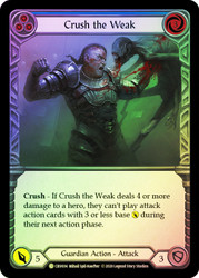 Crush the Weak (Blue) Rainbow Foil English