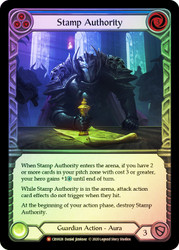 Stamp Authority Rainbow Foil English