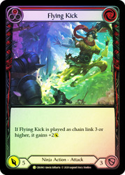 Flying Kick (Red) Rainbow Foil English