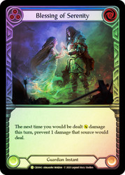 Blessing of Serenity (Blue) Rainbow Foil English
