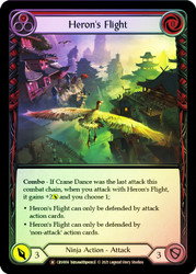 Heron's Flight Rainbow Foil English