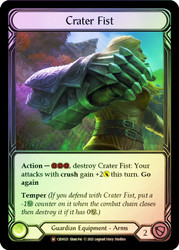 Crater Fist Rainbow Foil English
