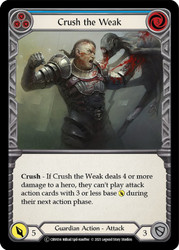 Crush the Weak (Blue) Non-foil English