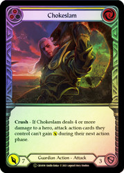 Chokeslam (Yellow) Rainbow Foil English