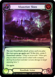 Mauvrion Skies (Red) Rainbow Foil English