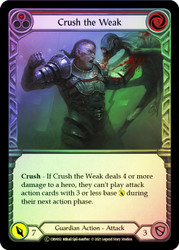 Crush the Weak (Red) Rainbow Foil English