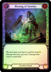 Blessing of Serenity (Yellow) Rainbow Foil English