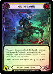 Nix the Nimble (Yellow) Rainbow Foil English