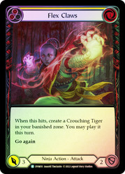 Flex Claws (Yellow) Rainbow Foil English