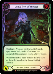 Leave No Witnesses Rainbow Foil English
