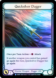 Quicksilver Dagger Cold Foil English