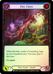 Flex Claws (Blue) Rainbow Foil English