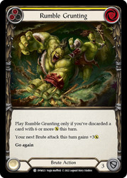 Rumble Grunting (Yellow) Non-foil English