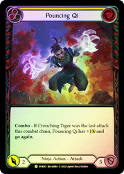 Pouncing Qi (Yellow) Rainbow Foil English