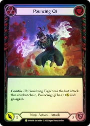 Pouncing Qi (Blue) Rainbow Foil English