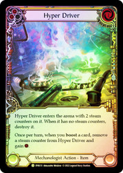 Hyper Driver (Yellow) Rainbow Foil English