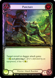 Puncture (Blue) Rainbow Foil English