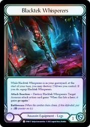Blacktek Whisperers Cold Foil English
