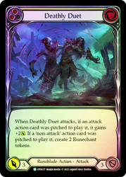Deathly Duet (Yellow) Rainbow Foil English