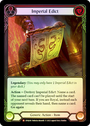 Imperial Edict Rainbow Foil English