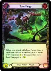 Bare Fangs (Yellow) Rainbow Foil English