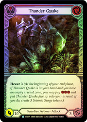 Thunder Quake (Red) Rainbow Foil English