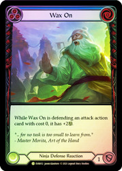 Wax On (Blue) Rainbow Foil English