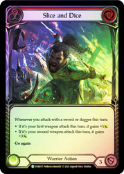 Slice and Dice (Red) Rainbow Foil English