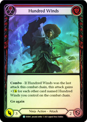 Hundred Winds (Red) Rainbow Foil English
