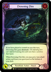 Drowning Dire (Blue) Rainbow Foil English