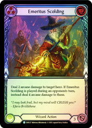Emeritus Scolding (Blue) Rainbow Foil English