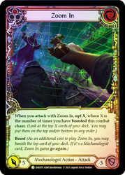 Zoom In (Red) Rainbow Foil English