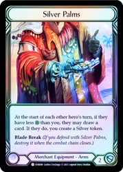 Silver Palms Cold Foil English