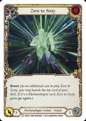 Zero to Sixty (Yellow) Non-foil English