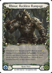 Rhinar, Reckless Rampage Non-foil English