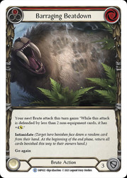 Barraging Beatdown (Red) Non-foil English