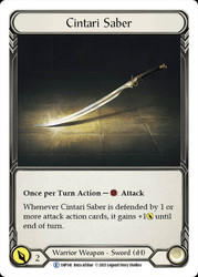 Cintari Saber (#141)
History Pack 1
Single
Flesh and Blood