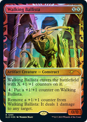 Walking Ballista (Secret Lair) (Showcase) (Halo Foil)\nPromo: General - Alternate Foil\nSingle\nMagic The Gathering