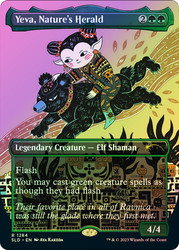 Yeva, Nature's Herald (Secret Lair) (Borderless)\nPromo: General\nSingle\nMagic The Gathering