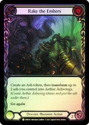Rake the Embers (Yellow) Rainbow Foil English
