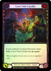 Lava Vein Loyalty (Red) Rainbow Foil English
