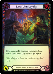 Lava Vein Loyalty (Blue) Rainbow Foil English
