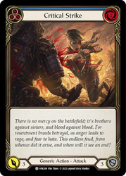 Critical Strike (Blue) Non-foil English