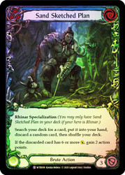 Sand Sketched Plan Rainbow Foil English