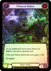 Primeval Bellow (Red) Rainbow Foil English
