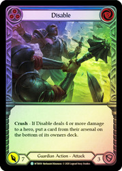 Disable (Blue) Rainbow Foil English