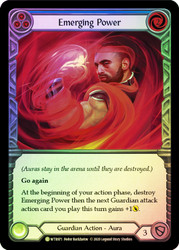 Emerging Power (Blue) Rainbow Foil English