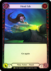 Head Jab (Blue) Rainbow Foil English