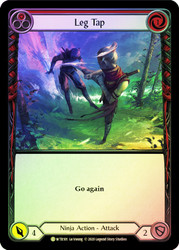 Leg Tap (Red) Rainbow Foil English