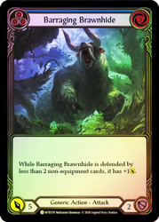 Barraging Brawnhide (Blue) Rainbow Foil English